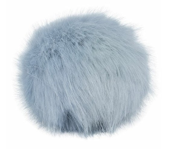 Chinchilla Fell Pompon, smoke blue 205